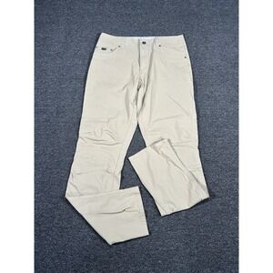 KUHL Revolvr Rogue Pants Men 33x36 (Fits 35x36) Khaki Vintage Patina Dye Outdoor